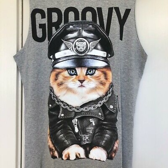 Groovy Forever Cat Graphic Tee - Picture 3 of 7